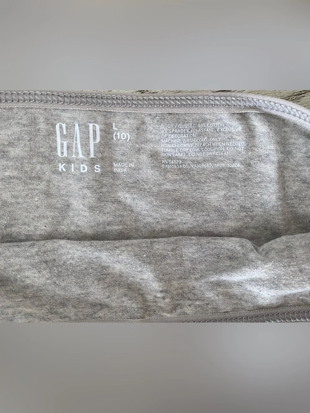GAP Kids Bikini Briefs Pack - Gray, White & Black